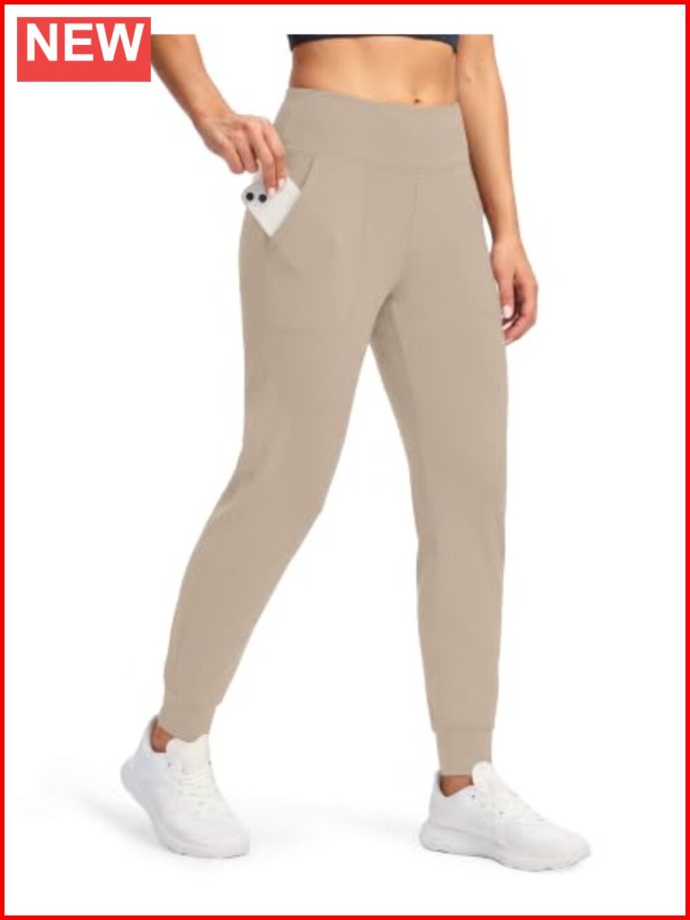 Women's High Waisted Sweatpants with Pockets Joggers Track Pants Polyester
